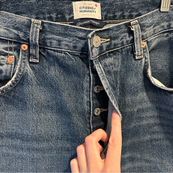 Citizens of Humanity Dahlia Bow Leg Baby Roll Jeans Size 30 - Picture 5 of 14